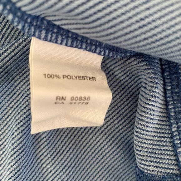 OGIO Womans Size XS Adobe Logo Heather Blue Full Zip Athleisure Long Sleeve Top - Picture 4 of 13